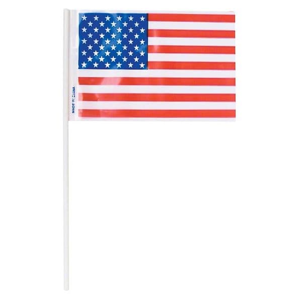 12 Mini American Table Flags | USA Themed Party Stuff