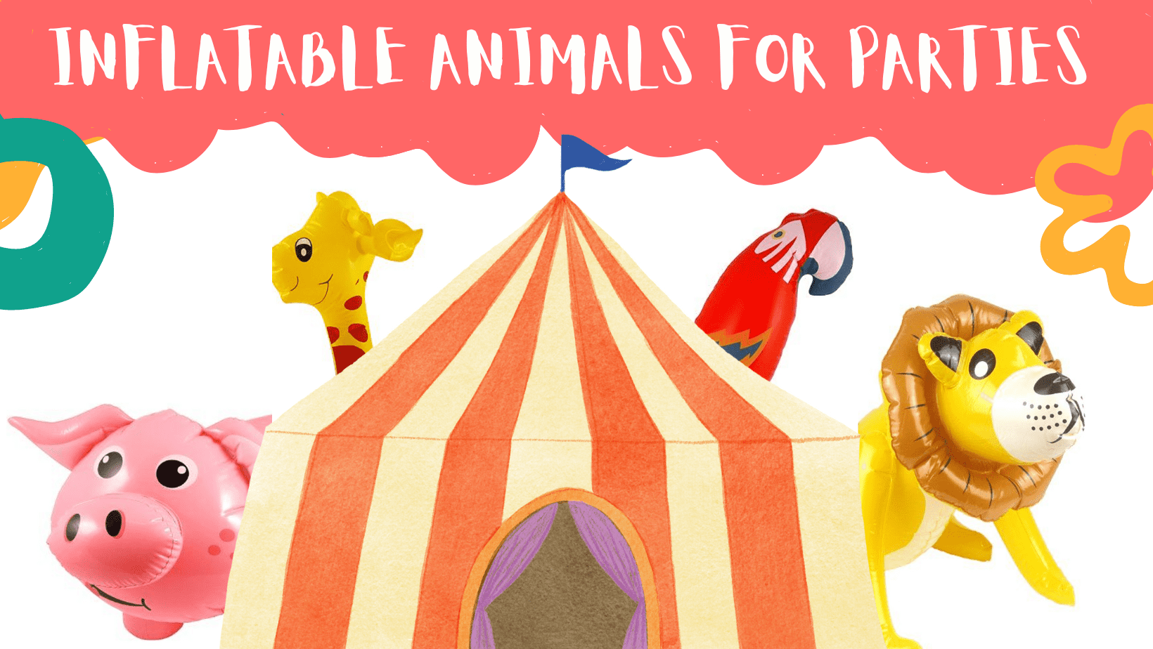 SuperFunStuff Inflatable Toys Animals Novelty Toys