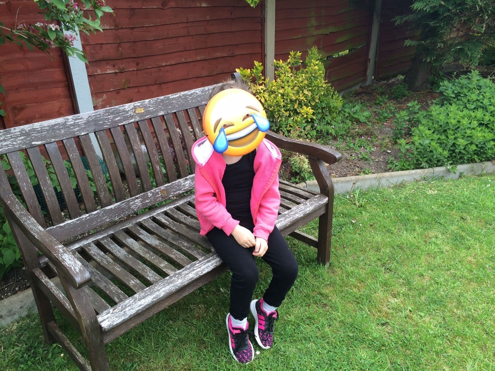 emoji mask bench