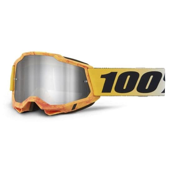 100% Accuri 2 Razza Motocross Goggle Silver Mirror
