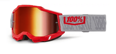 100% Accuri 2.0 Gatorback Red Mirror Motocross Goggles