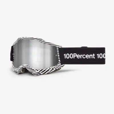 100% Accuri 2.0 Samba Silver Mirror Motocross Goggles
