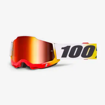 100% Accuri 2.0 Torken Red Mirror Motocross Goggles