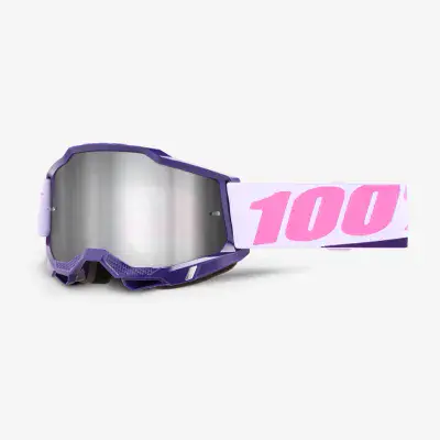 100% Accuri 2.0 Yumiko Silver Mirror Motocross Goggles