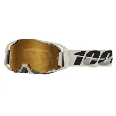 100% Armatic Pitch Gold Mirror Lens Goggles