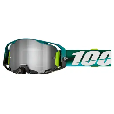 100% Armatic Polarity Silver Mirror Lens Goggles