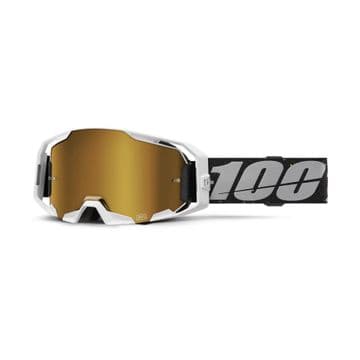 100% Armatic  Rapid Racer Gold Mirror Lens Goggles