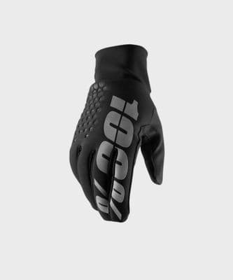 100% Brisker Hydromatic Waterproof Gloves - Black