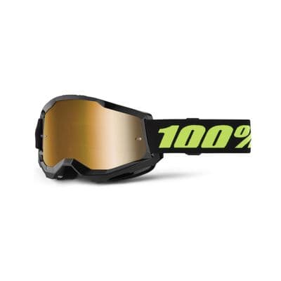 100% Strata 2 Solar Goggles with Gold Mirror Lens