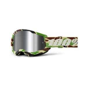 100% Strata 2 War Camo Goggles with Silver Mirror Lens