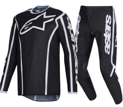 2026 Alpinestars Fluid Apex Motocross Kit Combo- Black Grey