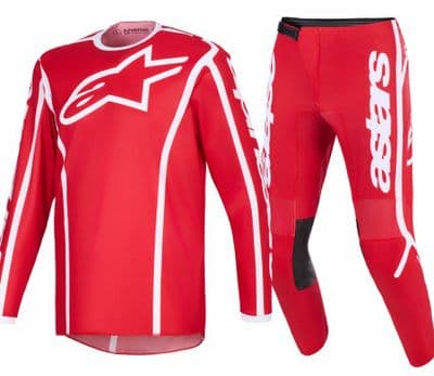 2026 Alpinestars Fluid Apex Motocross Kit Combo- Red White