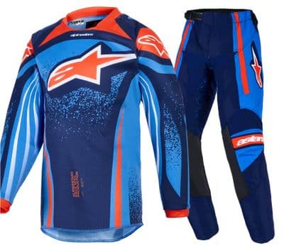 2026 Alpinestars Kids Nomur Motocross Kit Combo- Navy Orange