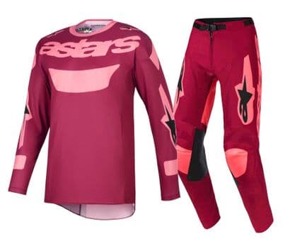 2026 Alpinestars Racer Riway Motocross Kit Combo - Red Coral