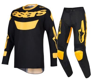 2026 Alpinestars Racer Riway Motocross Kit Combo - Yellow Black