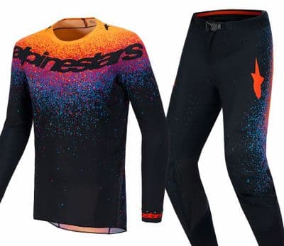 2026 Alpinestars Supertech LE Black Hole Motocross Kit Combo - Black Burst