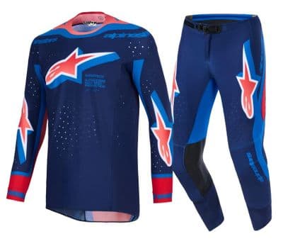 2026 Alpinestars Supertech Vista Motocross Kit Combo - Navy Coral