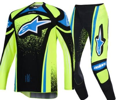 2026 Alpinestars Techstar Nomur Motocross Kit Combo - Navy Yellow