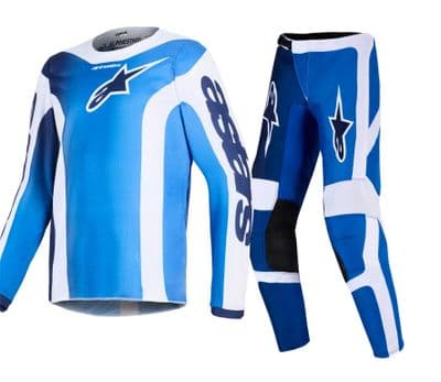 2026 Alpinestars Youth Fluid Portl Motocross Kit Combo -UCLA Blue