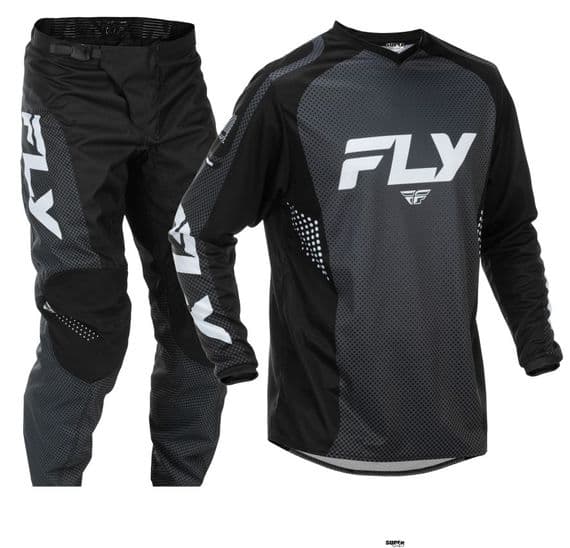 2026 Fly F-16 Motocross Kit Combo Black White - Main Image