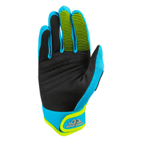 2026 Fly F16 Kids Motocross Gloves - Blue Yellow