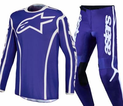 2027 Alpinestars Fluid Apex V2 Motocross Kit Combo- Blue White