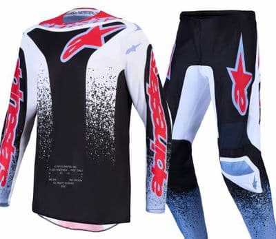 2027 Alpinestars Fluid Drag Motocross Kit Combo- Black Red White