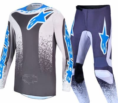 2027 Alpinestars Fluid Drag Motocross Kit Combo- Grey Lilac