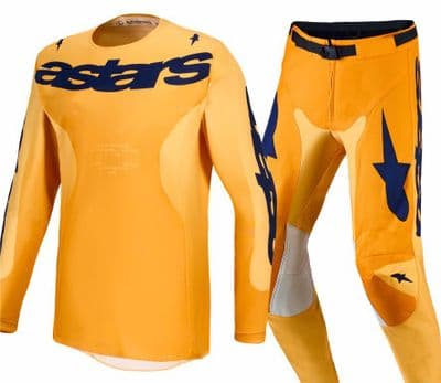 2027 Alpinestars Racer Amber Motocross Kit Combo - Gold