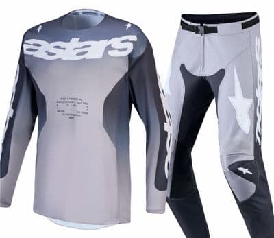 2027 Alpinestars Racer Amber Motocross Kit Combo - Grey