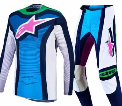 2027 Alpinestars Techstar Maven Motocross Kit Combo - White Blue Green