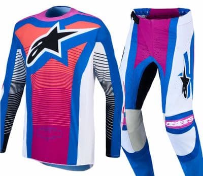 2027 Alpinestars Techstar Maven Motocross Kit Combo - White Coral Blue