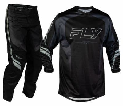 2027 Fly F-16  Raze Motocross Kit Combo - Black Grey