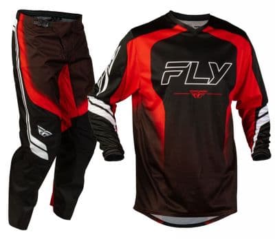 2027 Fly F-16  Raze Motocross Kit Combo - Black Red