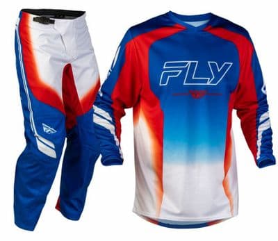 2027 Fly F-16  Raze Motocross Kit Combo - Red White Blue