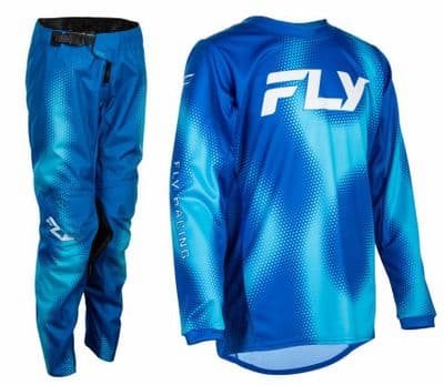 2027 Fly Kinetic Youth Torch Motocross Kit - Blue