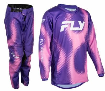 2027 Fly Kinetic Youth Torch Motocross Kit - Purple