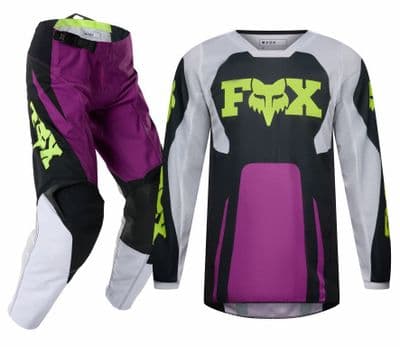 2027 Fox 180 Youth Raid Motocross Kit Combo - Purple