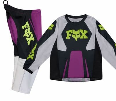 2027 Fox Peewee Kids Raid Motocross Kit Combo - Purple