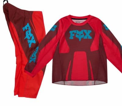 2027 Fox Peewee Kids Raid Motocross Kit Combo - Rust