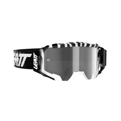 21 Leatt 5.5 Velocity Zebra Motocross Goggles - Grey Lens