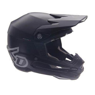 6D ATR-1 Matte Black Motocross Helmet