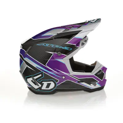 6D ATR-3 Reflex Motocross Helmet - Gloss Purple FIM