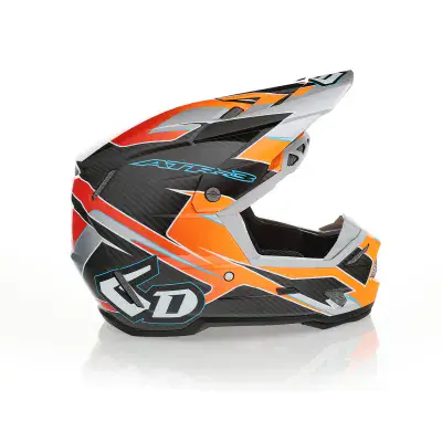 6D ATR-3Y Kids Reflex Motocross Helmet - Neon Orange