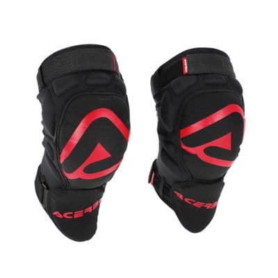Acerbis Adult 3.0 Soft Knee Guards - Black Red