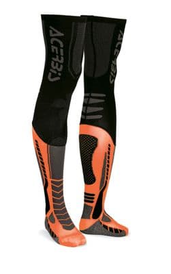 Acerbis X Leg Knee Brace Socks - Black Orange