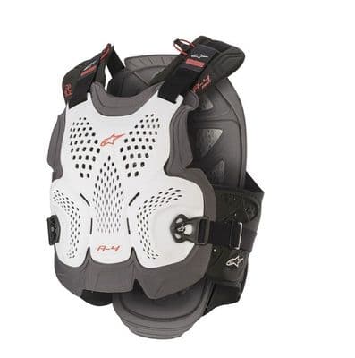 Alpinestars A4 Plus Chest Protector - White/Red
