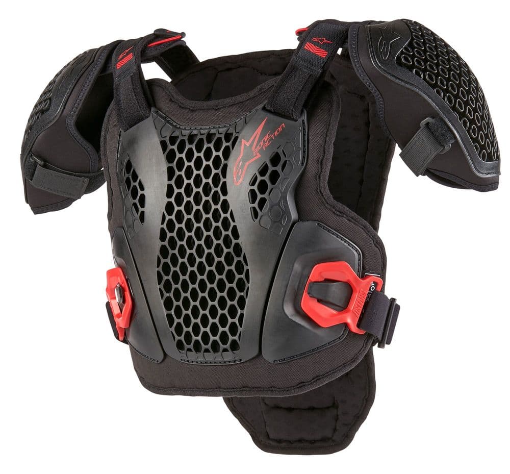 Chránič hrudi Alpinestars A-5 Plasma černo-červeno-bílý Chránič hrudi Alpinestars A-5 Plasma černo-červeno-bílý