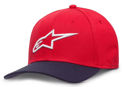Alpinestars Ageless Curve Hat - Red/Navy