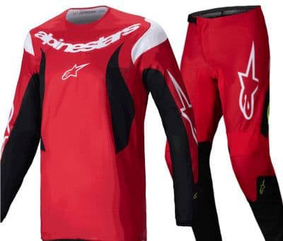 Alpinestars Fluid Haul Motocross Kit Combo- Red Black